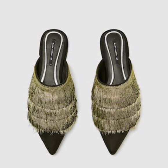 Zara Shoes - ❌SOLD❌Zara fringe mules